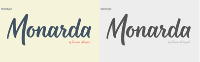Monotype released Monarda.