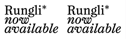 Rungli designed by Kaj Lehmann is available.