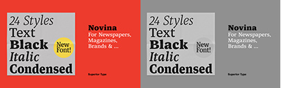 @SuperiorType released Novina and Novina Condensed.