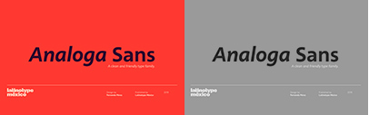 Latinotype released Analoga Sans.