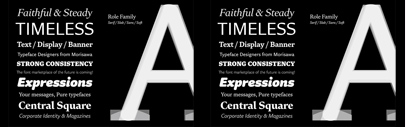 Morisawa released Role‚ a Latin tyepface family which consists of 200 fonts. It was designed by Matthew Carter‚ Kunihiko Okano‚ Sakura Taruno‚ Ai Handa‚ Shotaro Nakano‚ and Yuya Kobari.