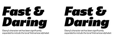 Ebony has been expanded to include Vietnamese.