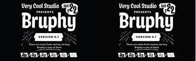 Bruphy designed by Kyle Wayne Benson was added to @futurefonts.