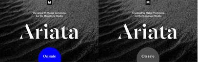 Monotype released Ariata designed by Malou Verlomme.