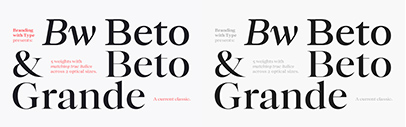 Branding with Type released Bw Beto.