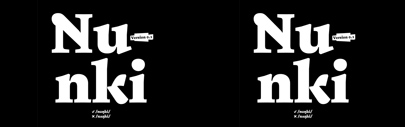 Nunki designed by Mark Frömberg was added to @futurefonts.