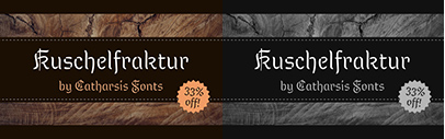 Catharsis Fonts released Kuschelfraktur.