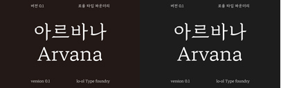 Arvana designed by Noheul Lee was added to @futurefonts.