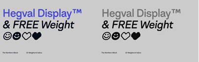 The Northern Block Ltd. released Hegval Display designed by Mariya Pigoulevskaya.