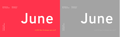 Schriftlabor released June designed by Lisa Schultz and Ross Hammond.