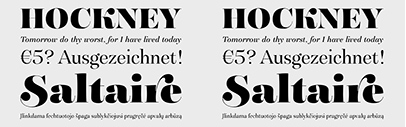 G-Type’s new website launched. Their fonts are 50% off for a limited time. Besides it‚ they released a new typeface‚ Saltaire.