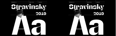 Stravinsky designed by Ilya Naumoff was added to @futurefonts.