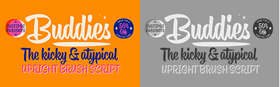 Sudtipos released Buddies designed by Guillermo Vizzari.