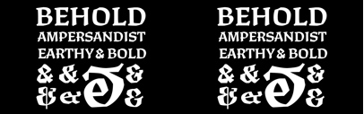 Ampersandist designed by Lynne Yun was added to @futurefonts.