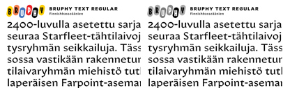 Bruphy Text by Very Cool Studio was added to @futurefonts.