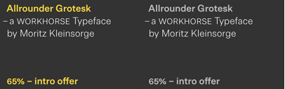 Moritz Kleinsorge released Allrounder Grotesk.