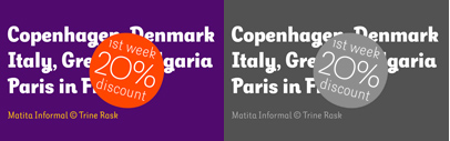Trine Rask released Matita Informal.