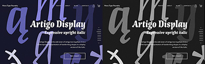 ExtraLight‚ Light‚ Regular‚ Medium and Bold were added to Artigo Display.