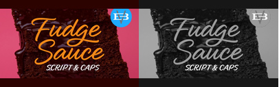 Blue Vinyl Fonts released Fudge Sauce.