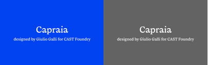 CAST Foundry released Capraia.