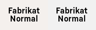 HvD Fonts released Fabrikat Normal.