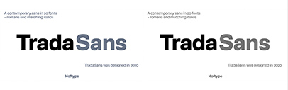 Hoftype released TradaSans.
