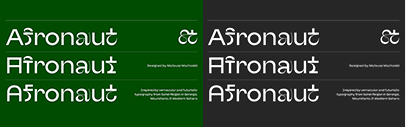 The Designers Foundry released Afronaut designed by Mateusz Machalski.