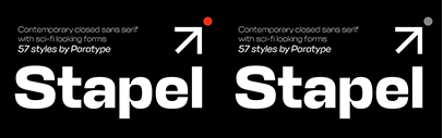 Paratype released Stapel designed by Alexander Lubovenko.