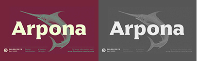 Floodfont released Arpona.