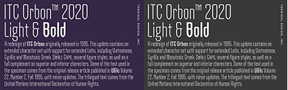 Terminal Design released ITC Orbon 2020.