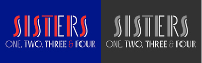 Type-Ø-Tones released Sisters‚ a lively set of stencil display typefaces.
