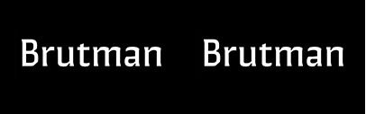 Bastardatype released Brutman.
