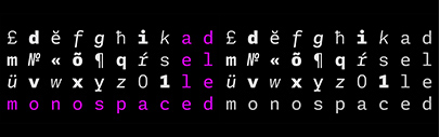Type Together released Adelle Mono and Adelle Mono Flex.