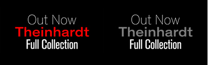 Optimo released 3 new widths in Theinhardt: SemiCondensed‚ Condensed‚ and Compact. Besides them‚ Theinhardt Mono is also available.