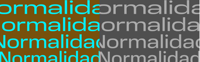 Type.today released Normalidad. It comes in 30 styles: 5 widths and 6 weights. 12 variable fonts are also available.