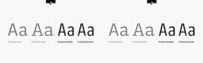 FontFont released FF Kaytek Headline and FF Kaytek Rounded.