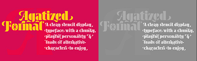 ULGA Type released Agatized Formal designed by Michael Gills.