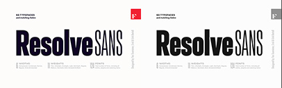 Fenotype released Resolve Sans.