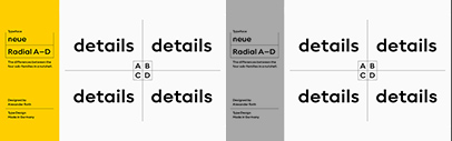 Neue released Neue Radial designed by Alexander Roth.