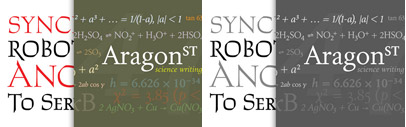 Lancelot Pro and Aragon ST by Canada Type.