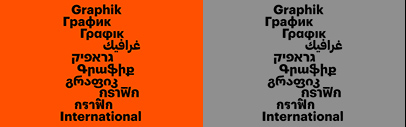 Commercial Type added Graphik Armenian‚ Graphik Georgian‚ Graphik Hebrew‚ Graphik Thai‚ and Graphik Thai Loop to Graphik.