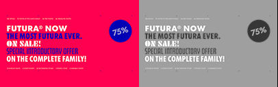 Monotype released Futura Now.