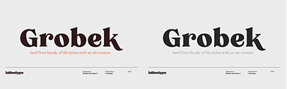 Latinotype released Grobek designed by Enrique Hernández.