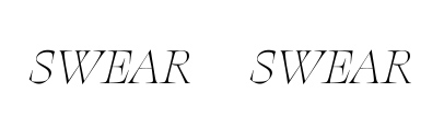 Swear was updated to version 1.0 and graduated from Future Fonts.