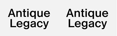 Optimo released Antique Legacy designed by François Rappo.