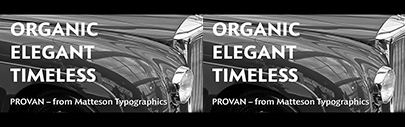 Matteson Typographics released Provan Formal and Provan.