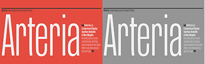 Typofonderie released Arteria Compress.