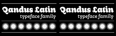 Type-Ø-Tones released Qandus Latin‚ part of the Qandus multiscript font family consisting of a modern typographic interpretation of the unique Maghribi calligraphic style handwritten by al-Qandusi.