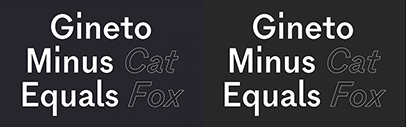 R-Typography released Gineto.