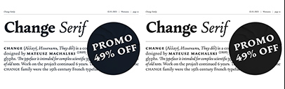 Borutta Group released Change Serif.